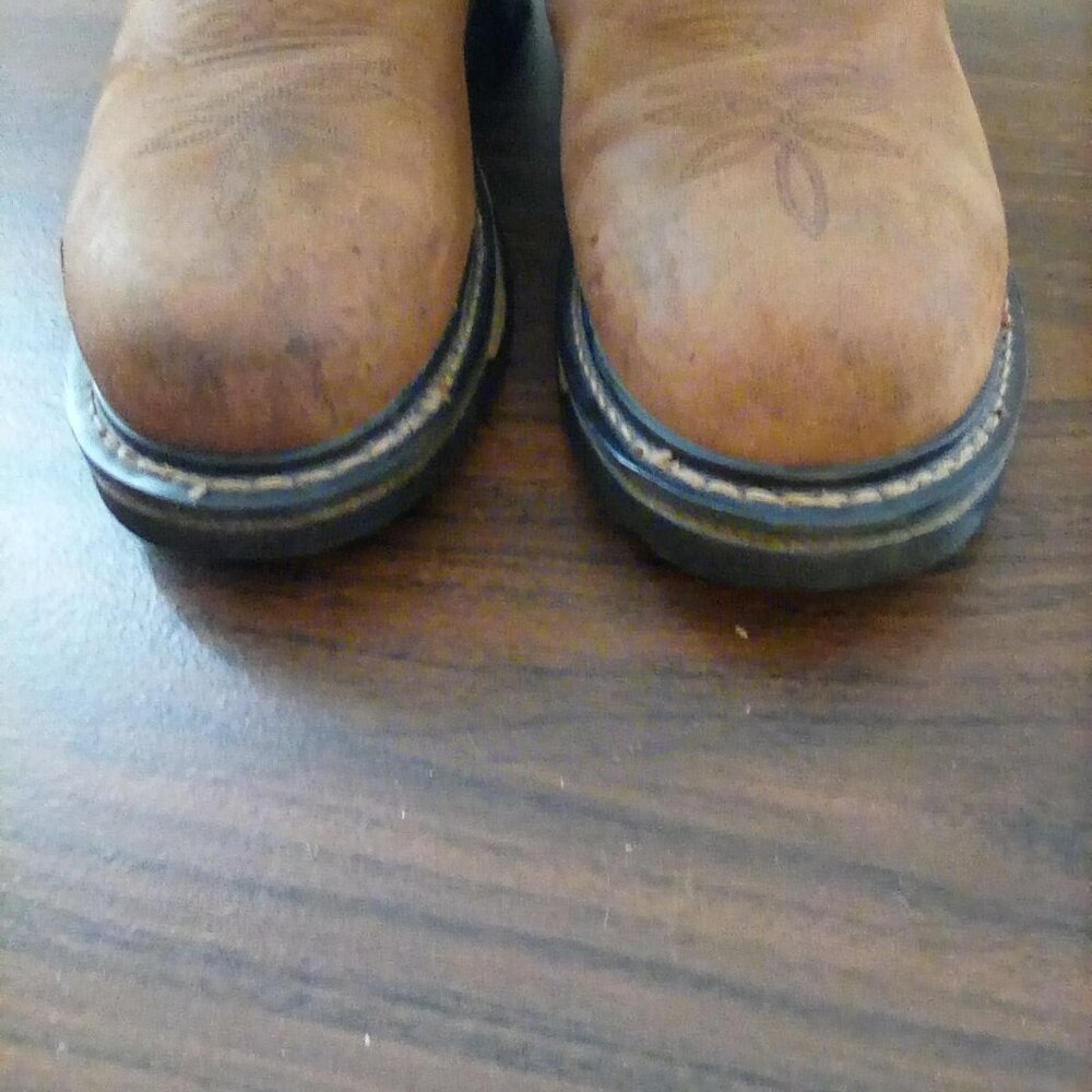Mens Tony Lama Brown TLX Western Boots (TW1019) SZ 8EE - Picture 9 of 11